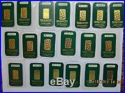 Rare 2.5 Grams Johnson Matthey 999.9 Fine Gold Bar in sealed assay card