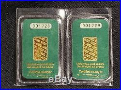 Rare Johnson Matthey 2.5 gram 9999 Fine Gold Bar Sealed In Assay Card