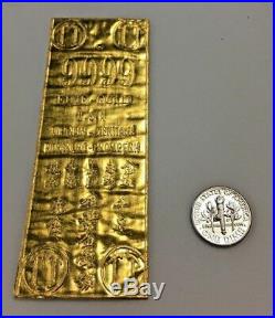 Rare Vintage Vietnam Gold Bar Wafer 9999 FINE-GOLD USA VIETNAM
