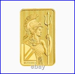 Royal Mint 5 Gram Brittania Gold Bar! 999.9 Fine Gold In Assay