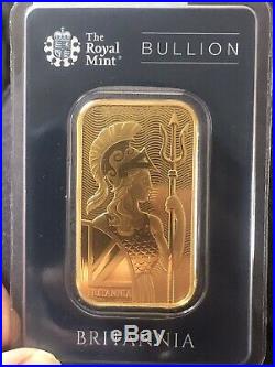 Royal Mint Britannia 1 oz Gold Bullion Bar 999.9 Fine Gold Bar Minted NEW Invest
