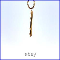 SUISSE 1g Fine Gold Bar Framed 14K Yellow Gold Pendant