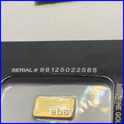 Scottsdale Mint 1 Gram. 9999 Fine Gold Prepper Bar In Certi-lock Assay Card