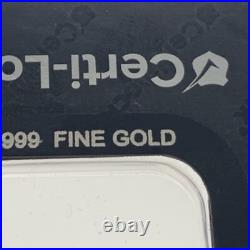 Scottsdale Mint 1 Gram. 9999 Fine Gold Prepper Bar In Certi-lock Assay Card
