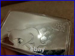 Silver Gold Bull. 999 Fine 10 oz. Silver Bar in Direct Fit Air-Tite Capsule