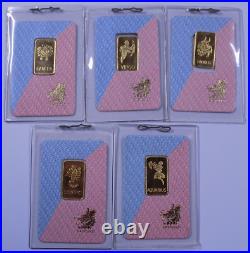 Singapore Eastgold Various Zodiac Astrology months 1 gram. 9999 fine gold bar Singapore Eastgold Various Zodiac Astrology months 1 gram. 9999 fine gold bar
