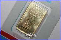 Solid 24K Gold Bar 5 Grams Credit Suisse 999.9 Fine Gold Sealed CHI Essayeur