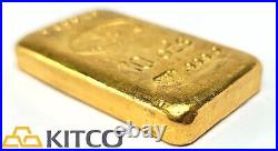 Swiss Bank Corporation 10 oz Fine Gold Poured bar 9999 Serial #350948