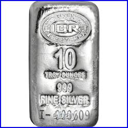TWO (2) 10 oz. Istanbul Gold Refinery IGR Silver Bar. 999 Fine