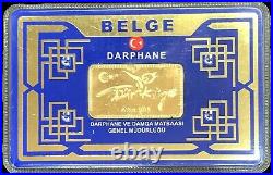 T. C. DARPHANE ISTANBUL TURKEY GOLD 10 GRAMS. 995 FINE SEALED BAR With ASSAY CARD