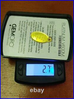 Technical Ingots. 999 Fine Gold Bar 2.5 gram Pendant