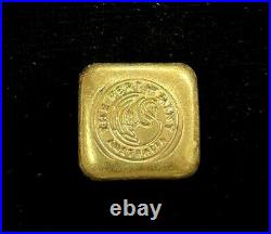 The Perth Mint Australia 1 oz Square Cast Fine Gold Bar Ingot