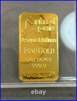 United Precious Metals Refiners Inc. 1oz. 9999 Fine Gold Bar Assayer & Refiner