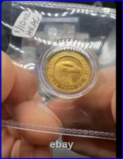 VERY RARE 2020 1/10th oz 9999 Fine Gold Prospector Bar/Round