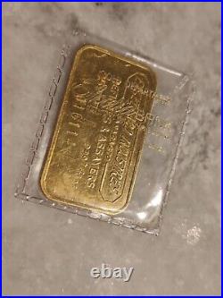 VINTAGE Engelhard Industries 25g Grams. 999 Fine Gold Bar Bullion Almost 1oz