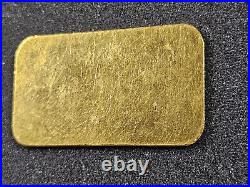 VINTAGE Johnson Matthey & Mallory 1 oz Gold Bar. 9999 Fine Gold Bar