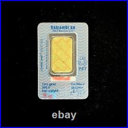 Valcambi Credit Suisse 5 Gram Gold Bar. 9999 Fine (In Assay)