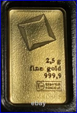 Valcambi Suisse 2.5 Troy Oz Gold Bar In Assay. 9999 Fine Gold! Swiss Gold Valcambi Suisse 2.5 Troy Oz Gold Bar In Assay. 9999 Fine Gold! Swiss Gold