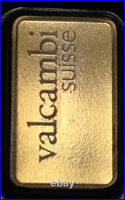 Valcambi Suisse 2.5 Troy Oz Gold Bar In Assay. 9999 Fine Gold! Swiss Gold Valcambi Suisse 2.5 Troy Oz Gold Bar In Assay. 9999 Fine Gold! Swiss Gold