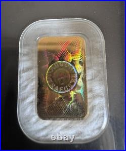 Very Rare Argor-Heraeus Kinebar 2g Gold Bar 999.9 Fine Gold Hologram Very Rare Argor-Heraeus Kinebar 2g Gold Bar 999.9 Fine Gold Hologram