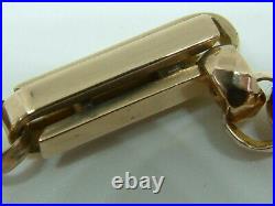 Victorian 9ct Gold Rose Gold Fancy Belcher/bar Linked Bracelet 9.5 Inches