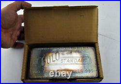 Vintage 100 oz. Gold Standard. 999 Fine Silver Original Box from Kansas City Mo
