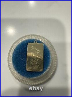Vintage 10K Gold Pendant Charm CREDIT ZURICH 1.0 GRAMS Fine Gold. 418 Bar Ingot
