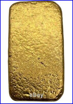 Vintage 7 ozt. 999 Fine Gold Bar GWM Poured Bar