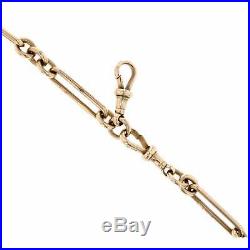Vintage Antique 9ct Rose Gold Link And Bar 16 Chain 36.07g