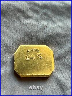 Vintage Blaurock Gold Bar 1oz Fine. 999 Gold Super Rare Awesome