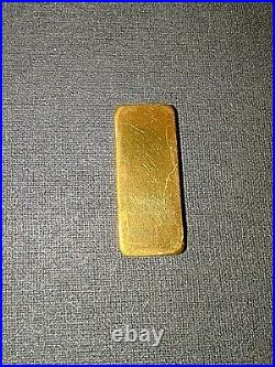Vintage Degussa 10 Gram 999.9 Fine Gold Bar