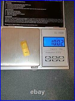 Vintage Degussa 10 Gram 999.9 Fine Gold Bar