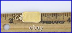 Vintage Engelhard 1 gram Fine Gold 999.9 Gold Bar in 14k Bezel Pendant G8728 Vintage Engelhard 1 gram Fine Gold 999.9 Gold Bar in 14k Bezel Pendant G8728
