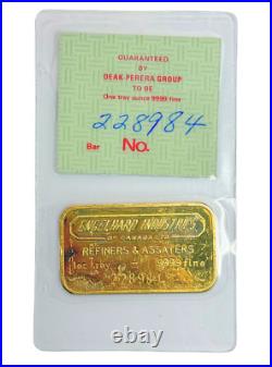 Vintage Engelhard Gold 1 oz. 9999 Fine Bar