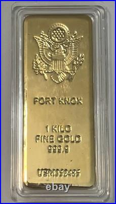Vintage Fort Knox 1 Kilo Fine Gold 999.9 Copy Large Bar Vintage Fort Knox 1 Kilo Fine Gold 999.9 Copy Large Bar