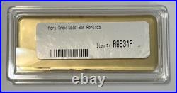 Vintage Fort Knox 1 Kilo Fine Gold 999.9 Copy Large Bar Vintage Fort Knox 1 Kilo Fine Gold 999.9 Copy Large Bar