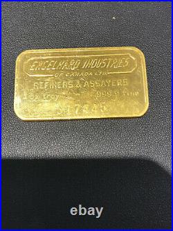 Vintage Gold Engelhard Industries Of Canada 1 Oz. 999.9 Fine Bar