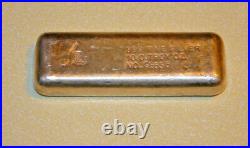Vintage Golden Analytical 10 OZ Ounce. 999 Fine Silver Pour Loaf Ingot Wafer Bar
