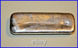 Vintage Golden Analytical 10 OZ Ounce. 999 Fine Silver Pour Loaf Ingot Wafer Bar