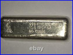 Vintage Golden Analytical GA 10 oz. 999 fine silver bar NO. C3586