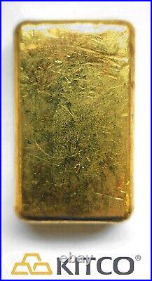 Vintage Johnson Matthey 10 oz Fine Gold Poured bar 9999