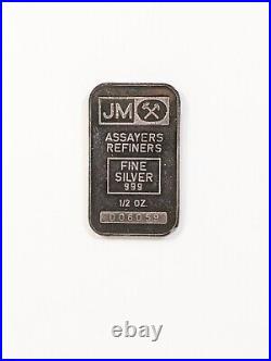 Vintage Johnson Matthey 5 Gram Gold Bar & Silver Set 9999 Fine #043200 1/2 Ounce