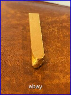 Vintage Poured Fine. 999 Gold Bar Ingot Italy Star 26.5 Grams EXTRA RARE