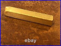 Vintage Poured Fine. 999 Gold Bar Ingot Italy Star 26.5 Grams EXTRA RARE