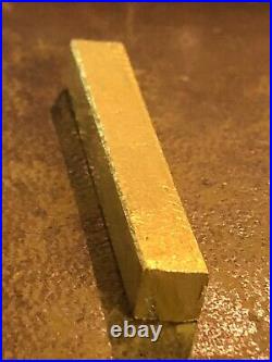 Vintage Poured Fine. 999 Gold Bar Ingot Italy Star 27.9 Grams EX- RARE