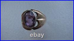 Vintage Soviet Sterling Silver 875 Ring Alexandrite, Women's Jewelry