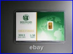 WOW! 5 X 1/10 Gram 5 PAK Gold Bar 24K 999Fine Gold Bullion Bar IN CERTCARDS A8 WOW! 5 X 1/10 Gram 5 PAK Gold Bar 24K 999Fine Gold Bullion Bar IN CERTCARDS A8