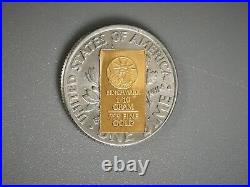 WOW! 9 X 1/10 Gram 9 PAK GOLD BARS 24K 999FINE GOLD BULLION IN CERTCARDS 12f