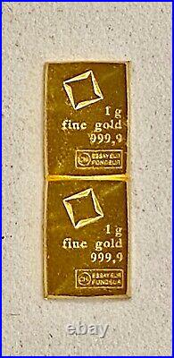 Wow-2-999.9 Fine Gold, 1 Gram, Valcambi Bars, See Other Gold, Silver, & Coins
